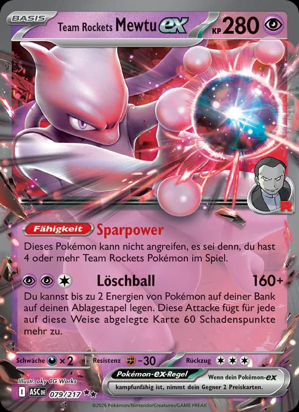 Team Rockets Mewtu-ex