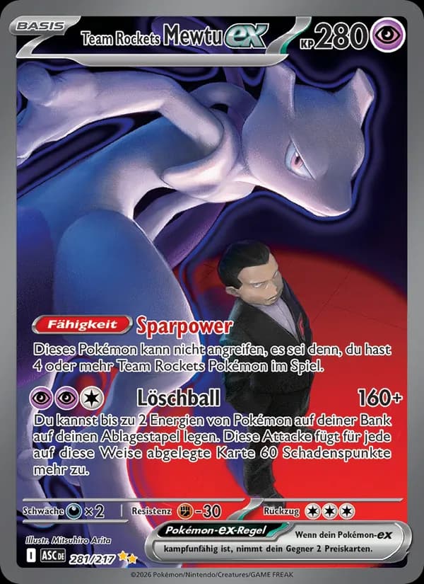 Team Rockets Mewtu-ex