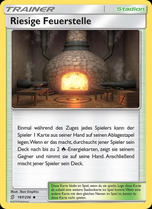 Riesige Feuerstelle