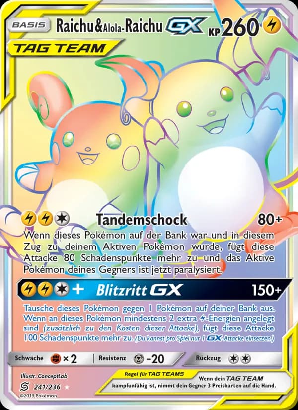Raichu & Alola-Raichu GX