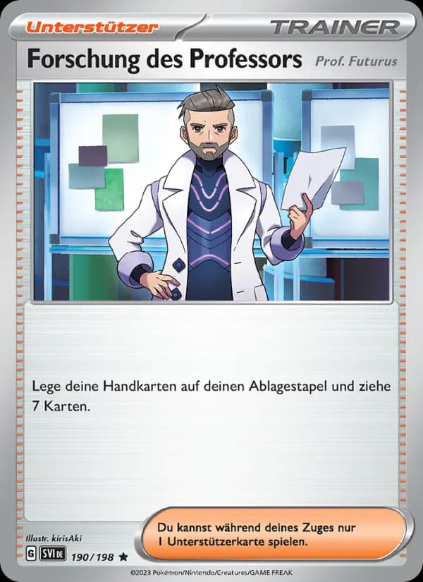 Forschung des Professors