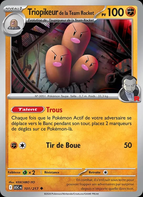 Triopikeur de la Team Rocket