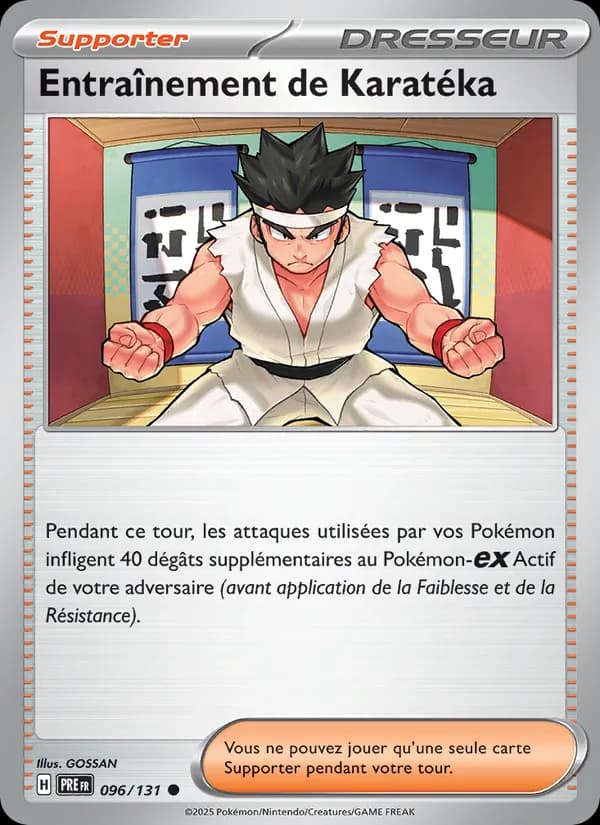 Entraînement de Karatéka