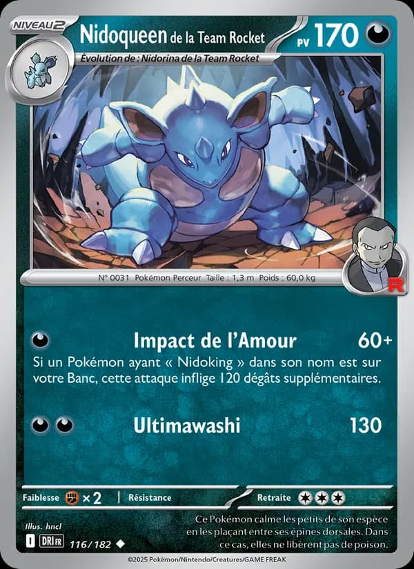 Nidoqueen de la Team Rocket